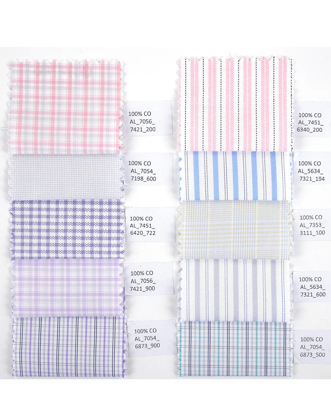 Alumo Oxford Soft Pink and Navy Alternate Stripes