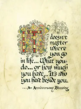 Anniversary Blessing Print