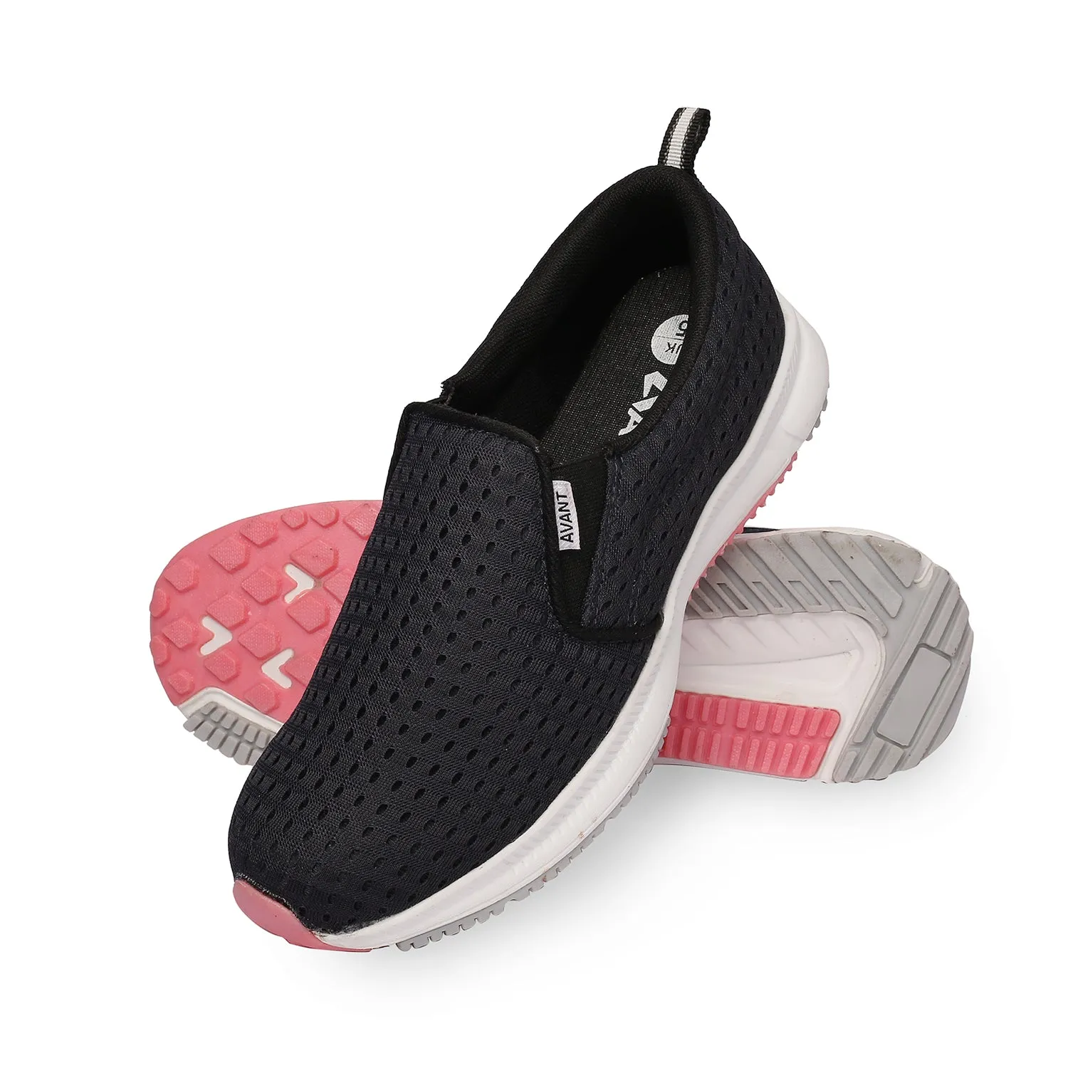 Avant  Women's Single Mesh Slip On Sports Shoes - Navy Blue