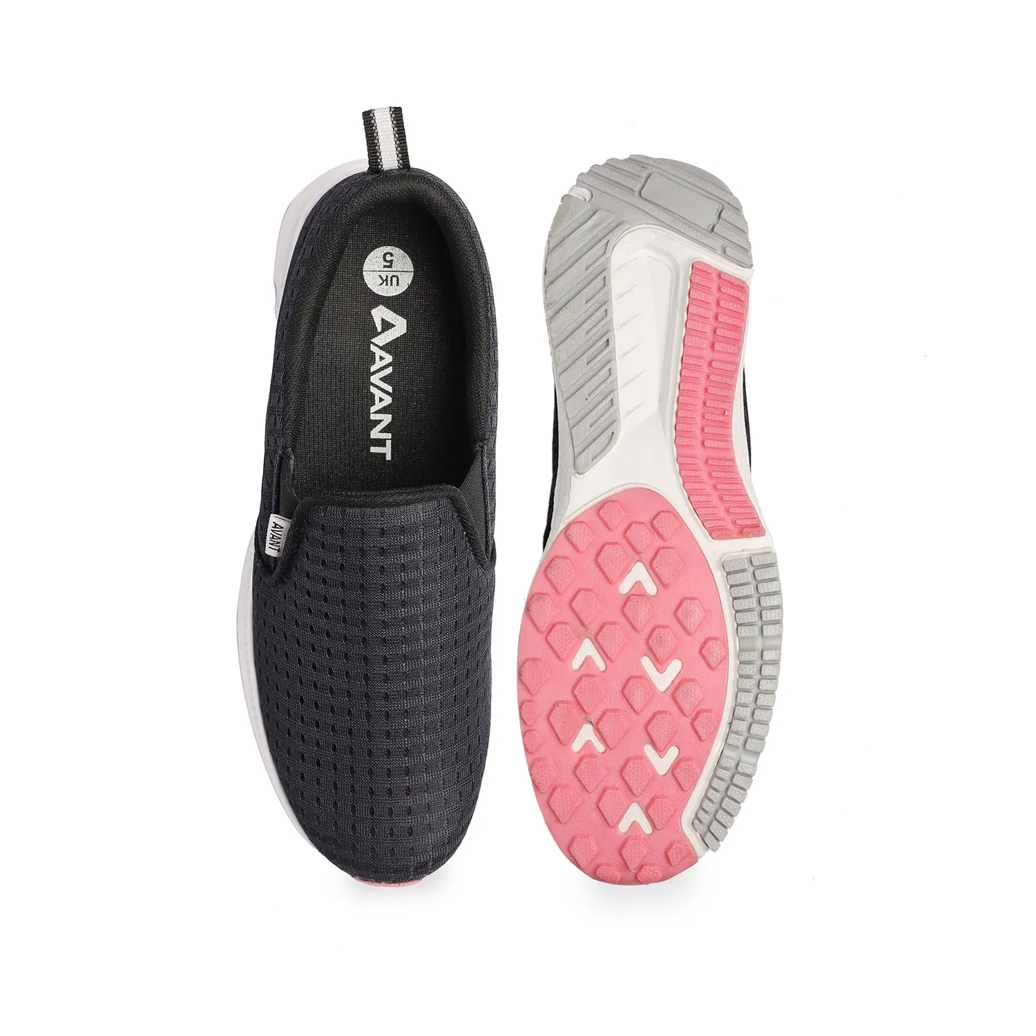 Avant  Women's Single Mesh Slip On Sports Shoes - Navy Blue