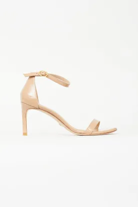 Beige Patent NuNaked Heel