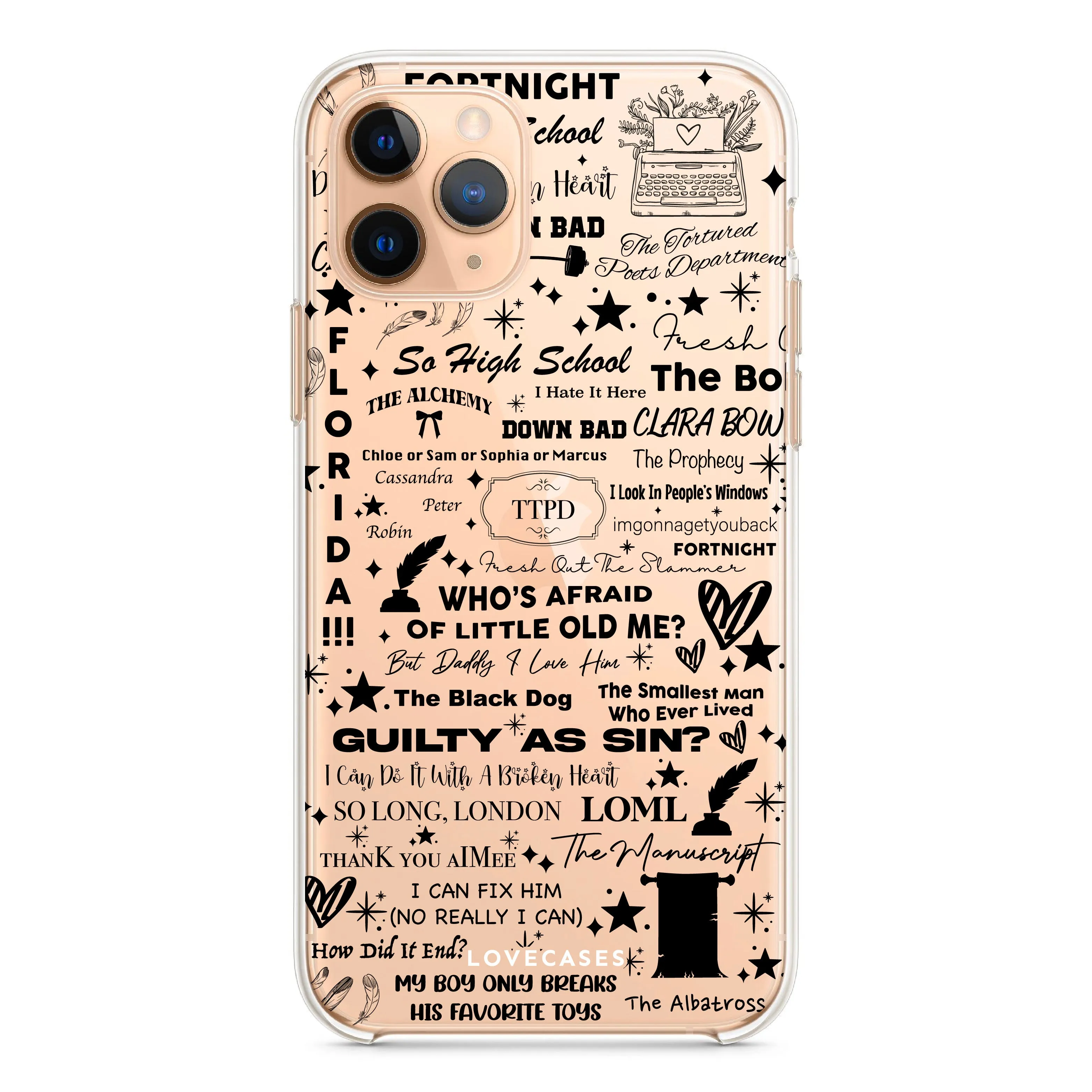 Black TTPD Phone Case