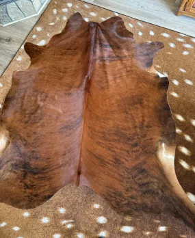 Brazilian Brindle Cowhide Rug XL