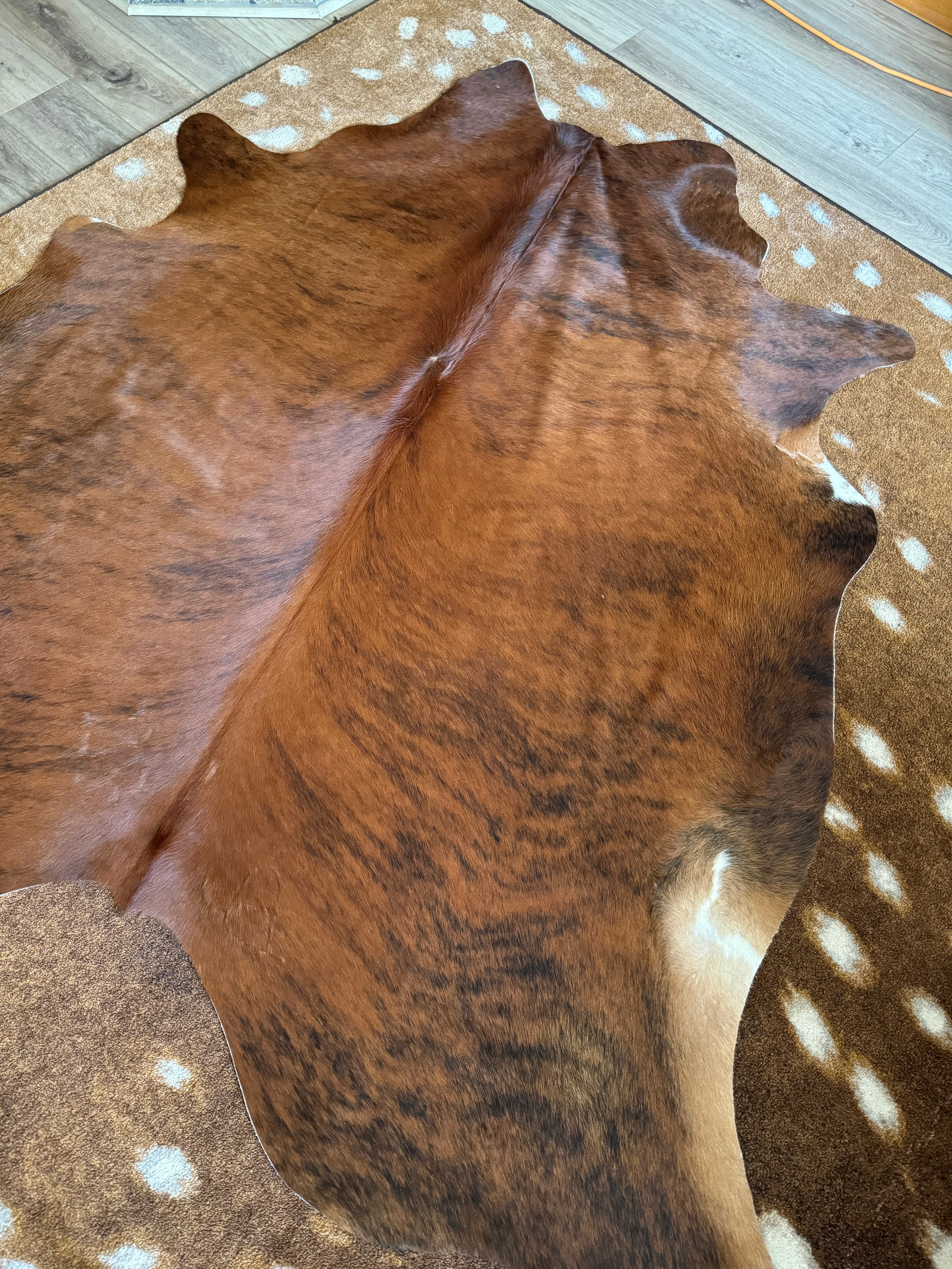 Brazilian Brindle Cowhide Rug XL