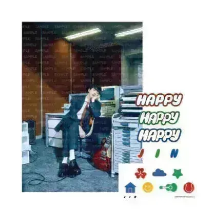 BTS Jin HAPPY Album Merch - Official MD - Running Wild To Happiness