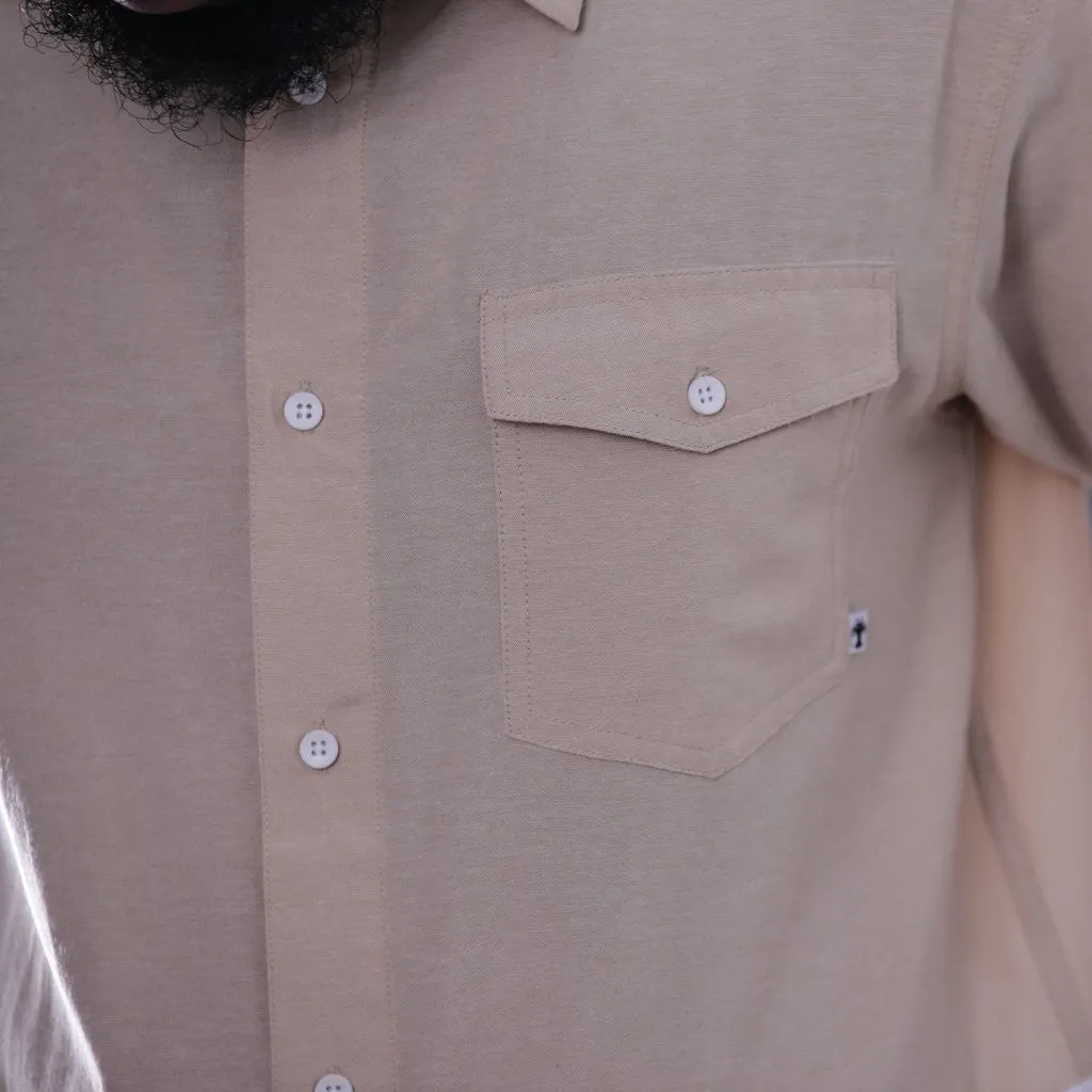 Burlap Split Oxford Shirt