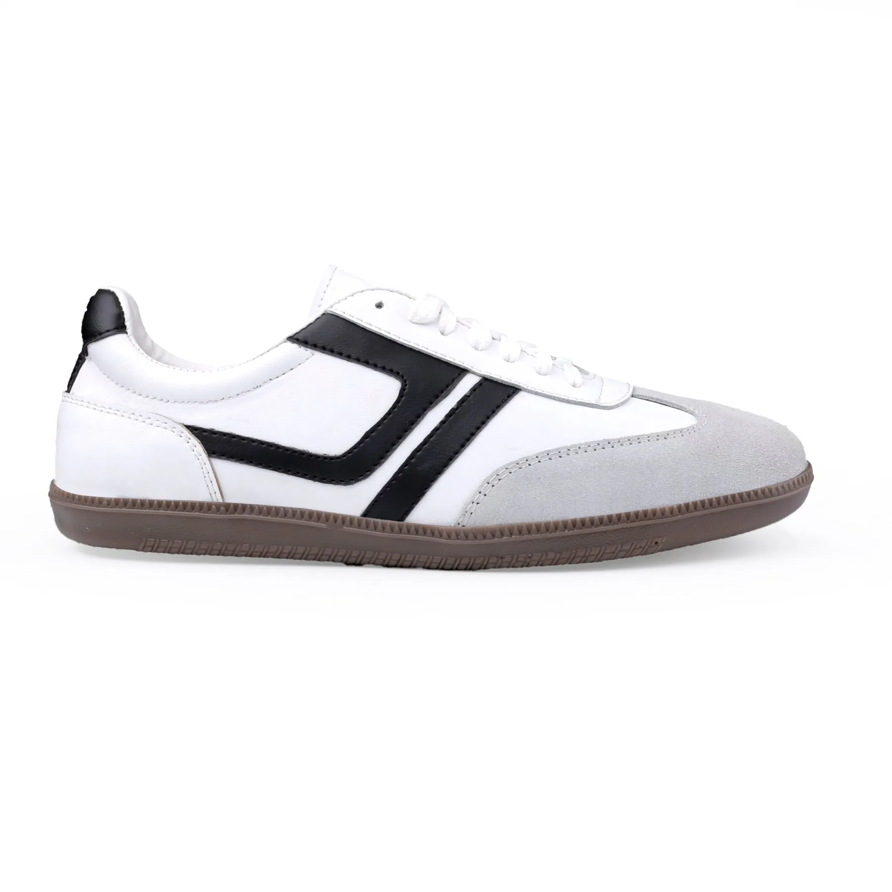 Bxxy's Leather Genuine Suede Touch High-end Striped Sneakers for Men
