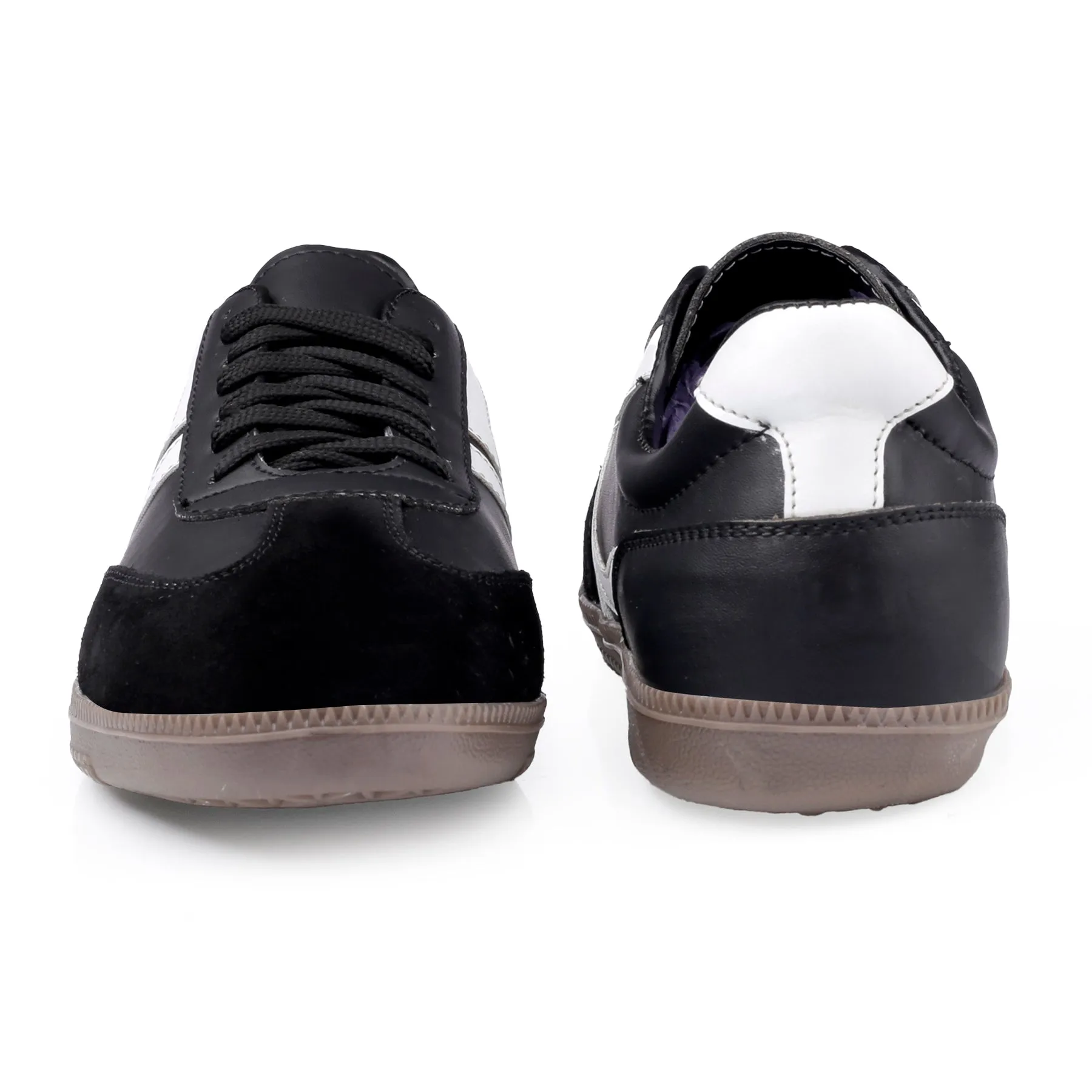 Bxxy's Leather Genuine Suede Touch High-end Striped Sneakers for Men