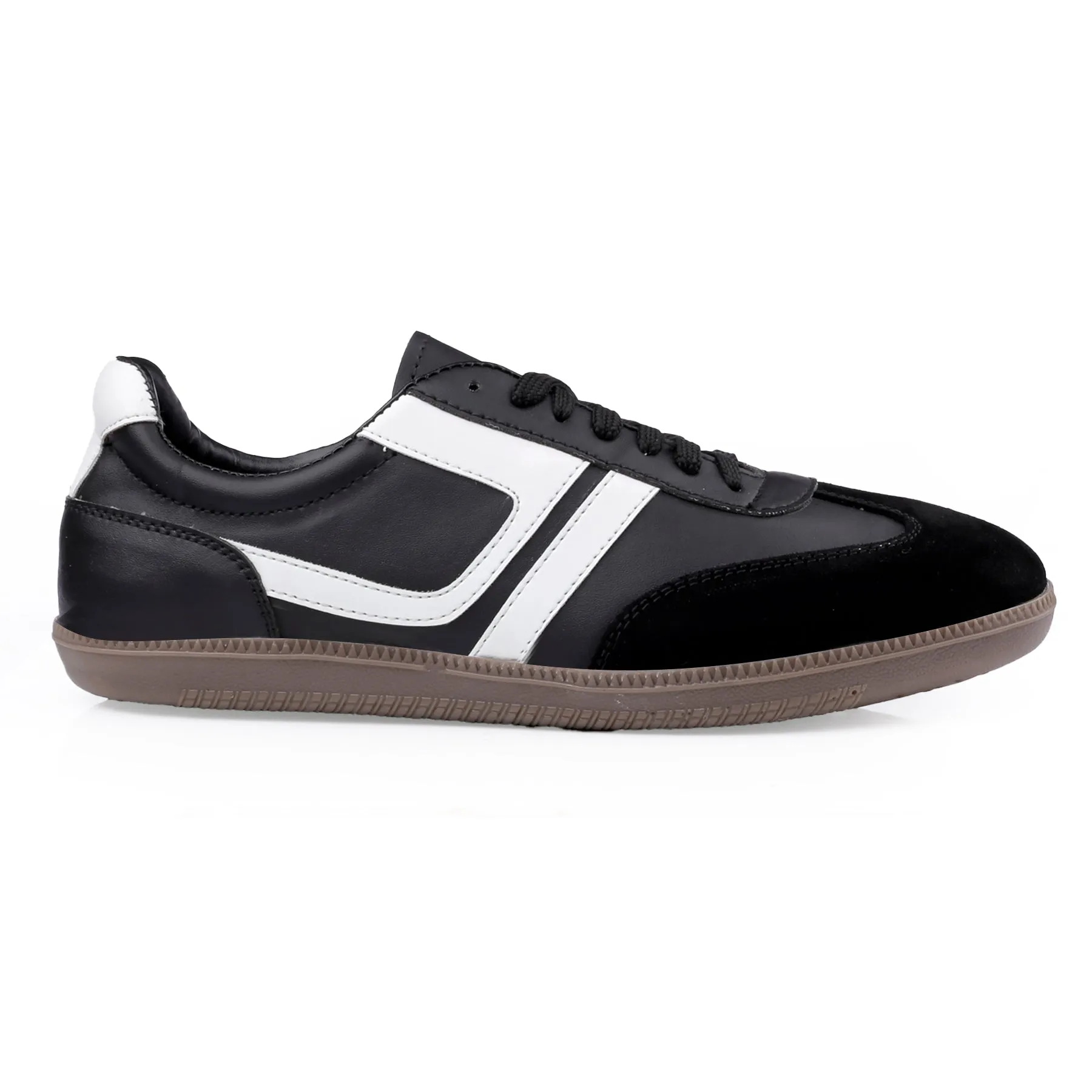 Bxxy's Leather Genuine Suede Touch High-end Striped Sneakers for Men