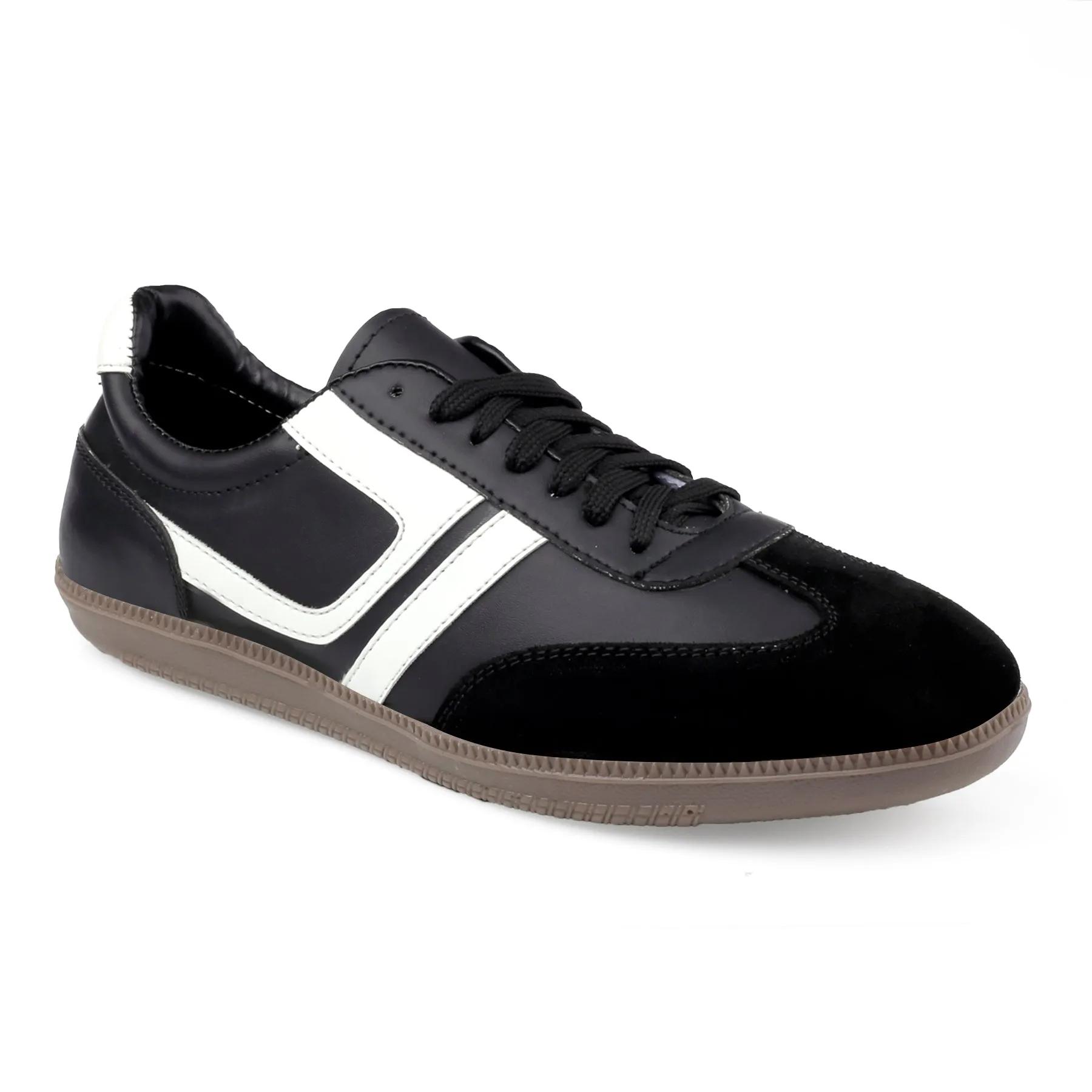 Bxxy's Leather Genuine Suede Touch High-end Striped Sneakers for Men