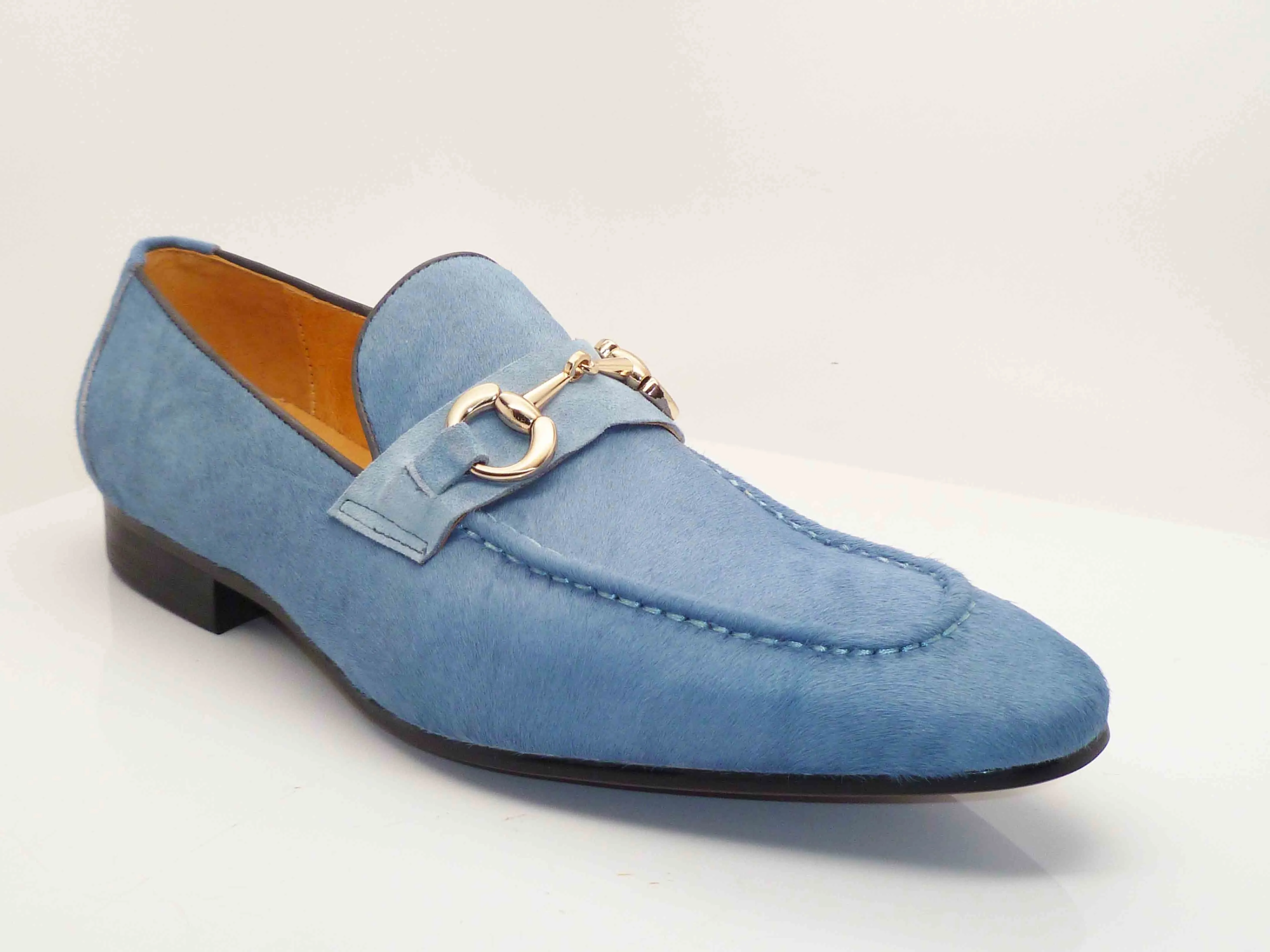 Carrucci by Maurice Pony Hair Loafer Sky/Blue
