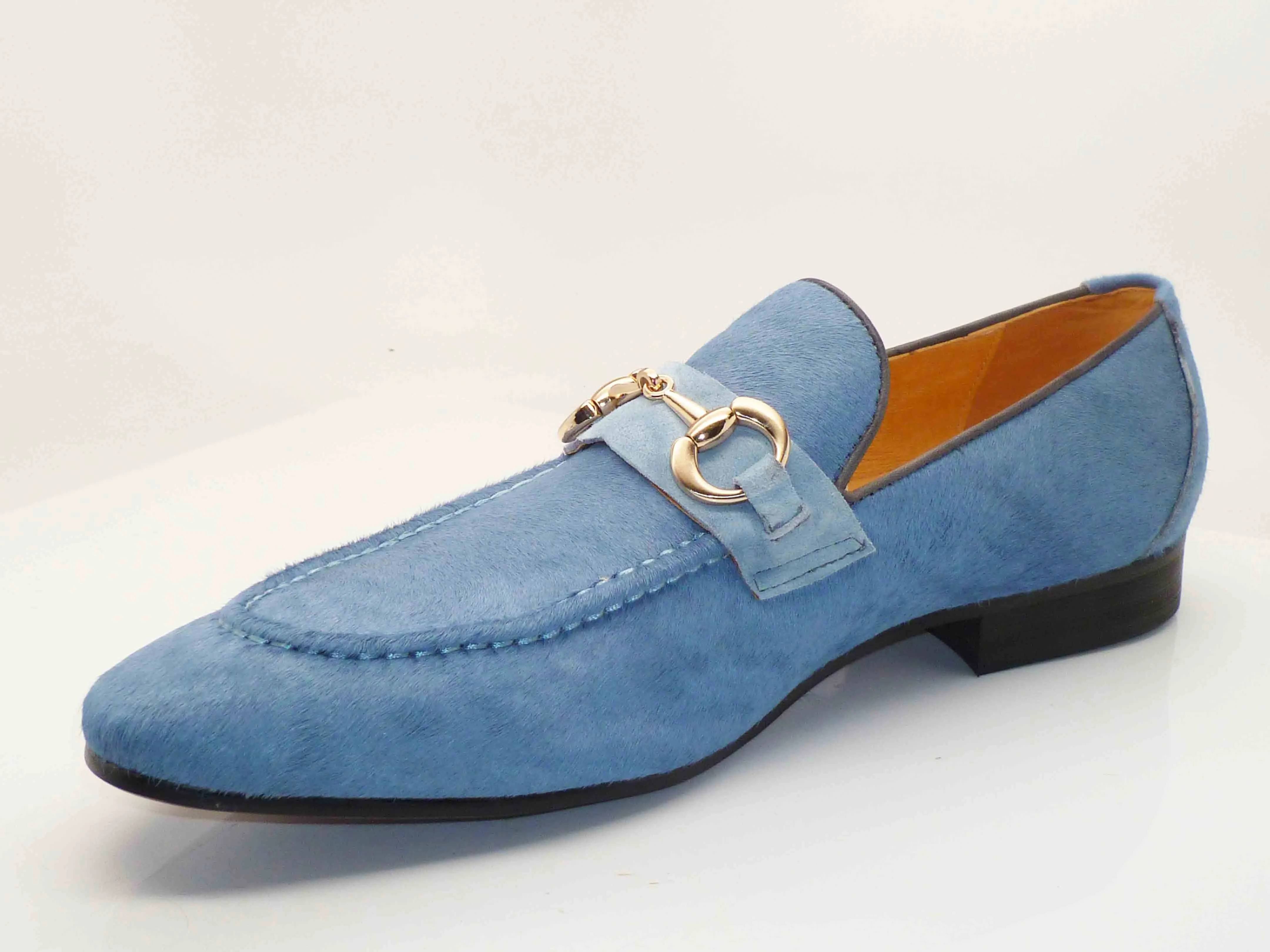 Carrucci by Maurice Pony Hair Loafer Sky/Blue
