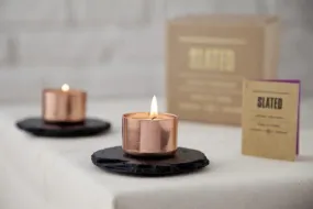 Copper Candle Holder - Round