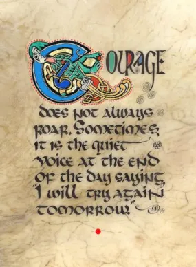 Courage Framed Print