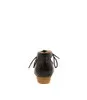 Django & Juliette Ewing Black Leather Natural Heel