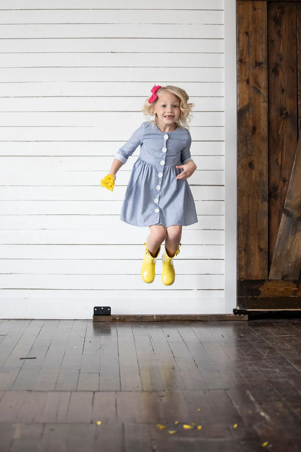 Frankie Dress - Blue Stripe
