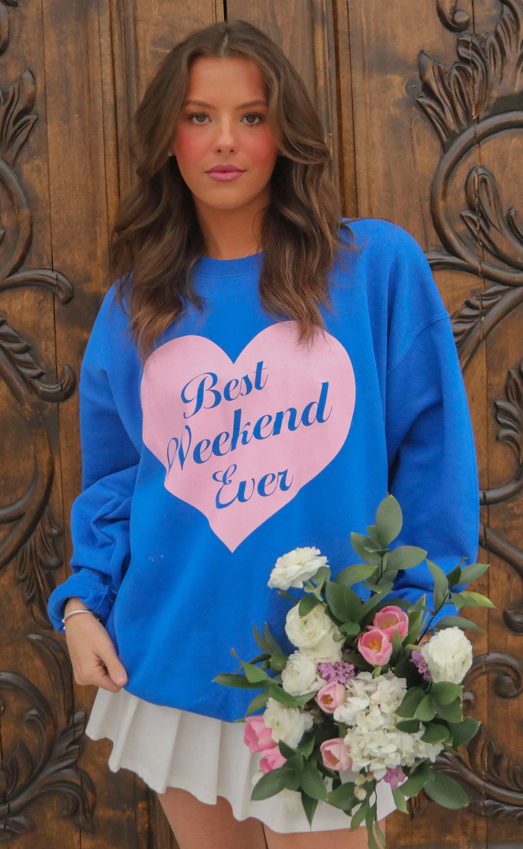 friday   saturday: best weekend ever sweatshirt
