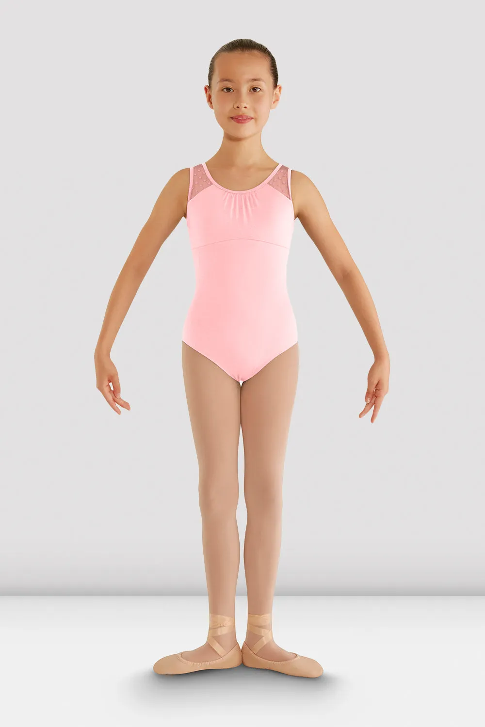 Girls Miame Heart Mesh Leotard