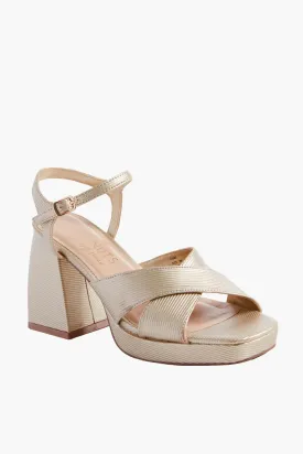 Gold Robin Heels