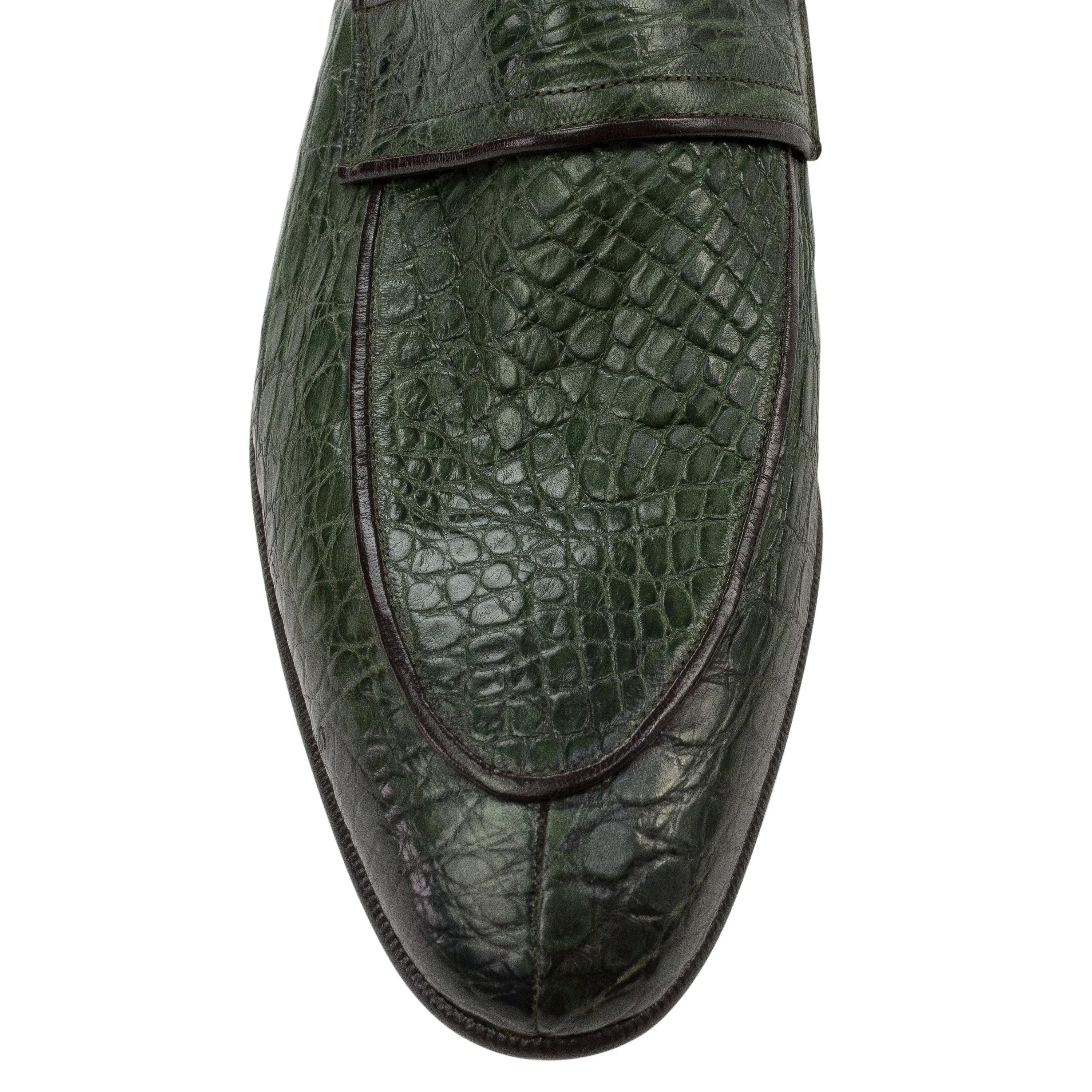 GREEN CROCODILE / GENUINE LEATHER DRESS SHOES