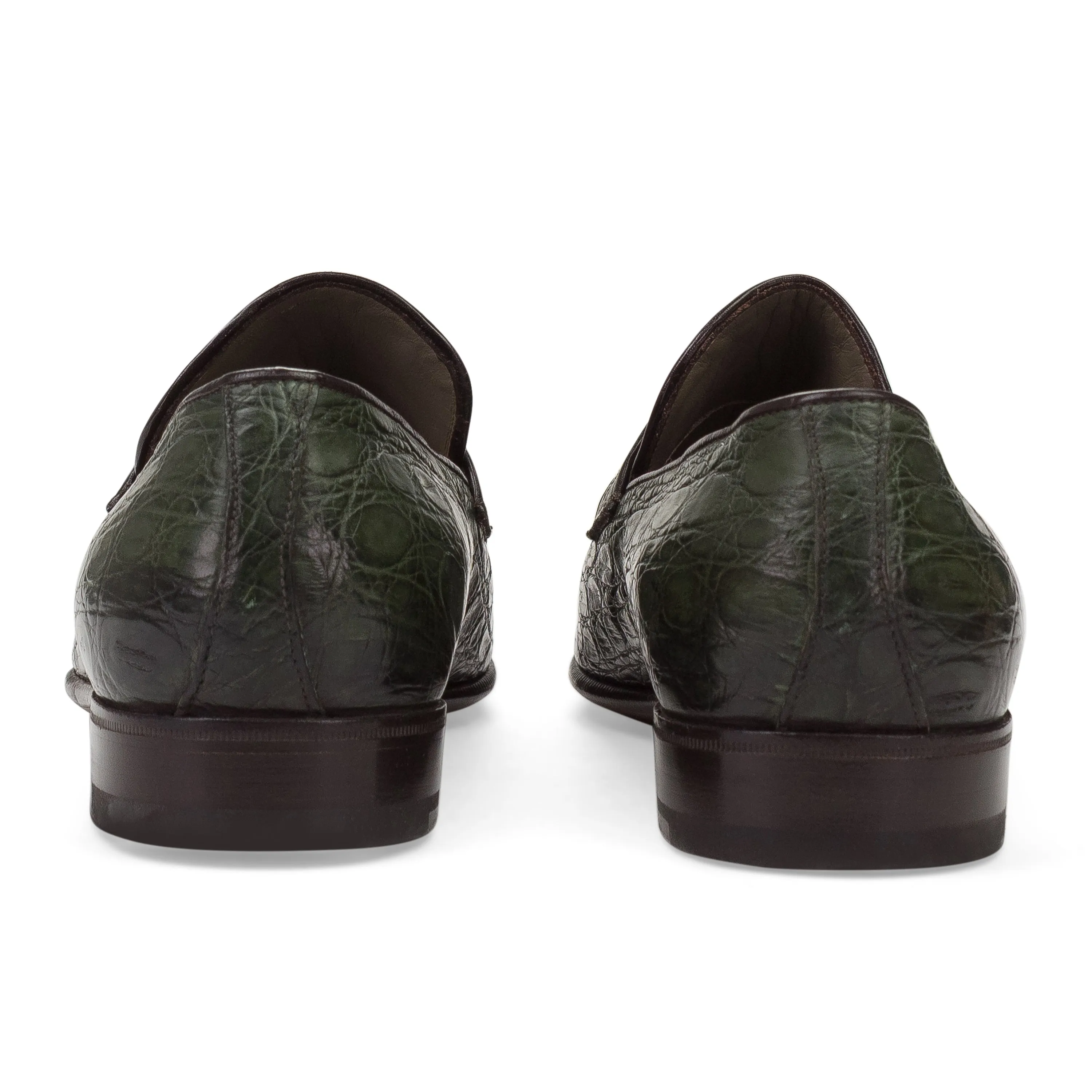 GREEN CROCODILE / GENUINE LEATHER DRESS SHOES