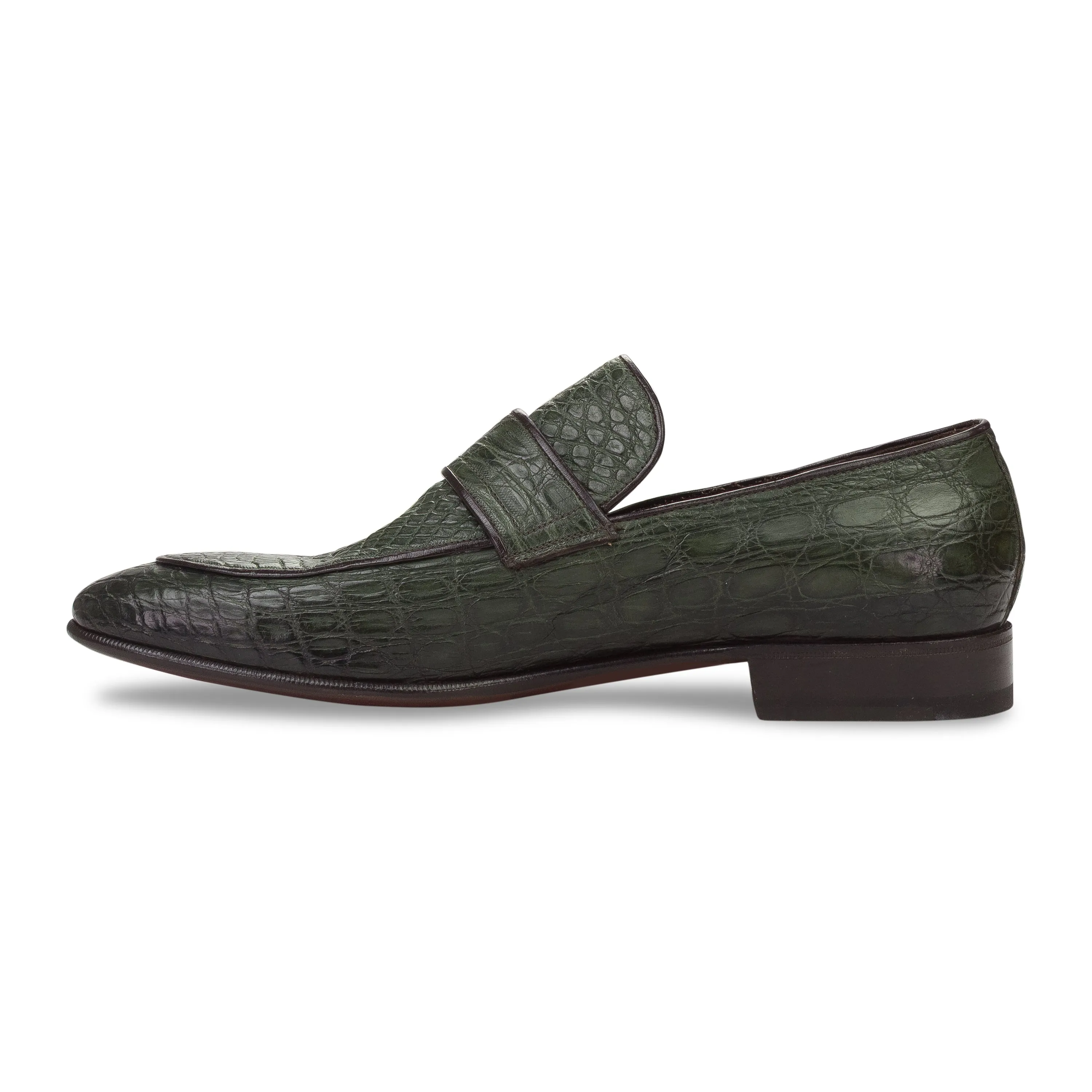 GREEN CROCODILE / GENUINE LEATHER DRESS SHOES