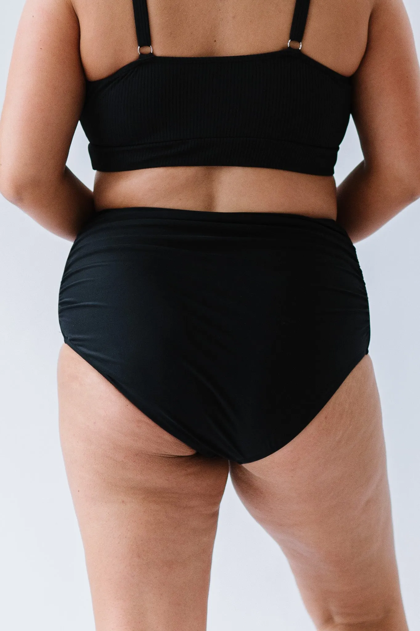 High Rise Barefoot Bottom | Black