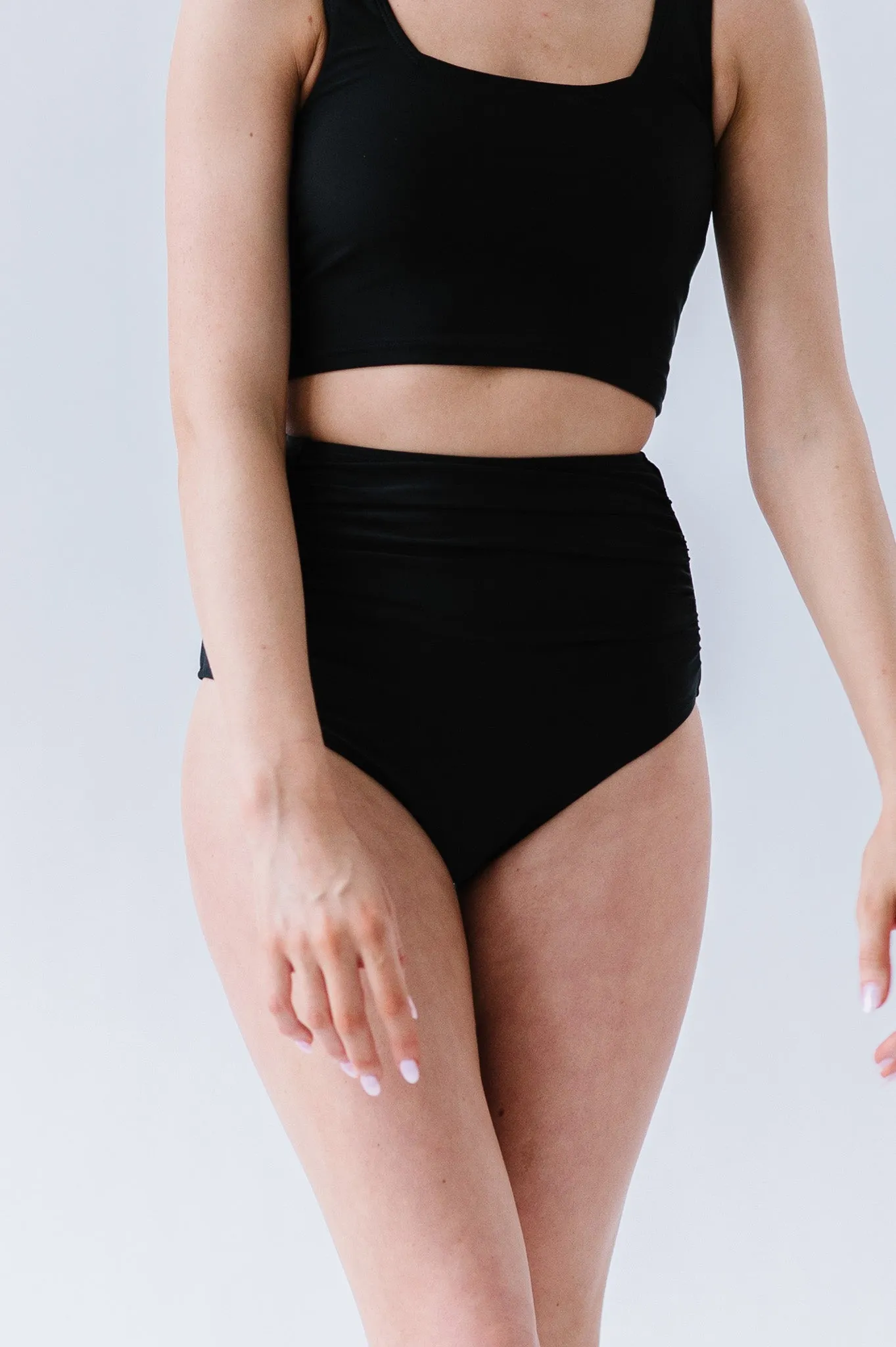 High Rise Barefoot Bottom | Black
