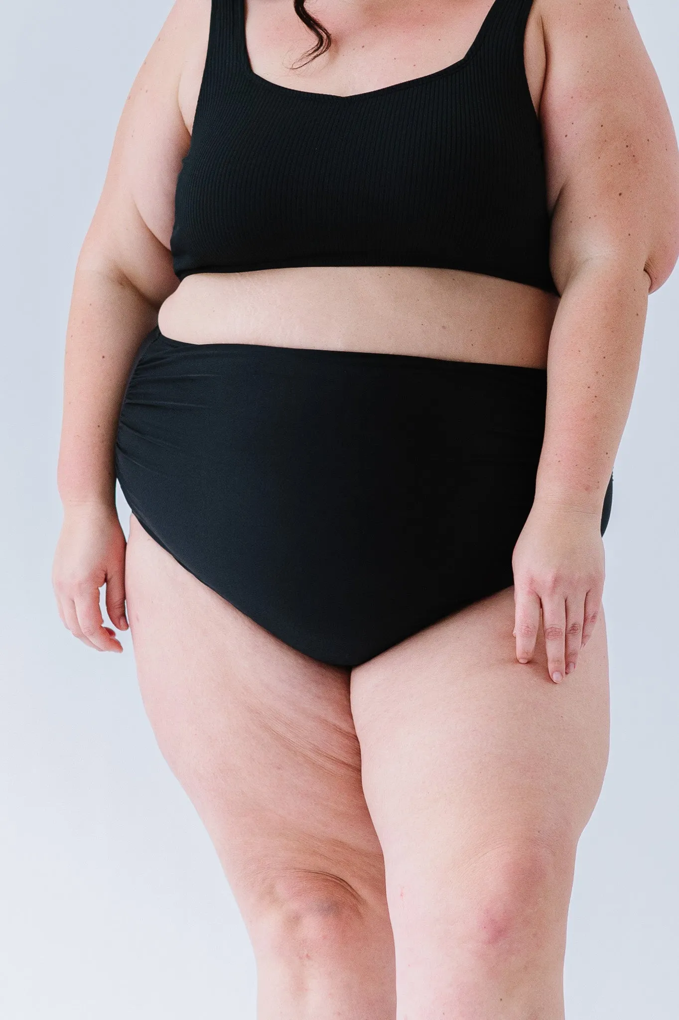 High Rise Barefoot Bottom | Black