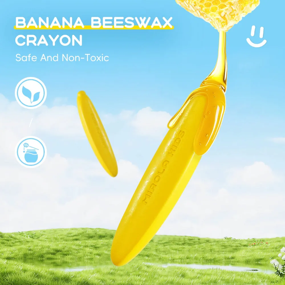Jar Melo Mess Free Banana Crayon-12 Colors