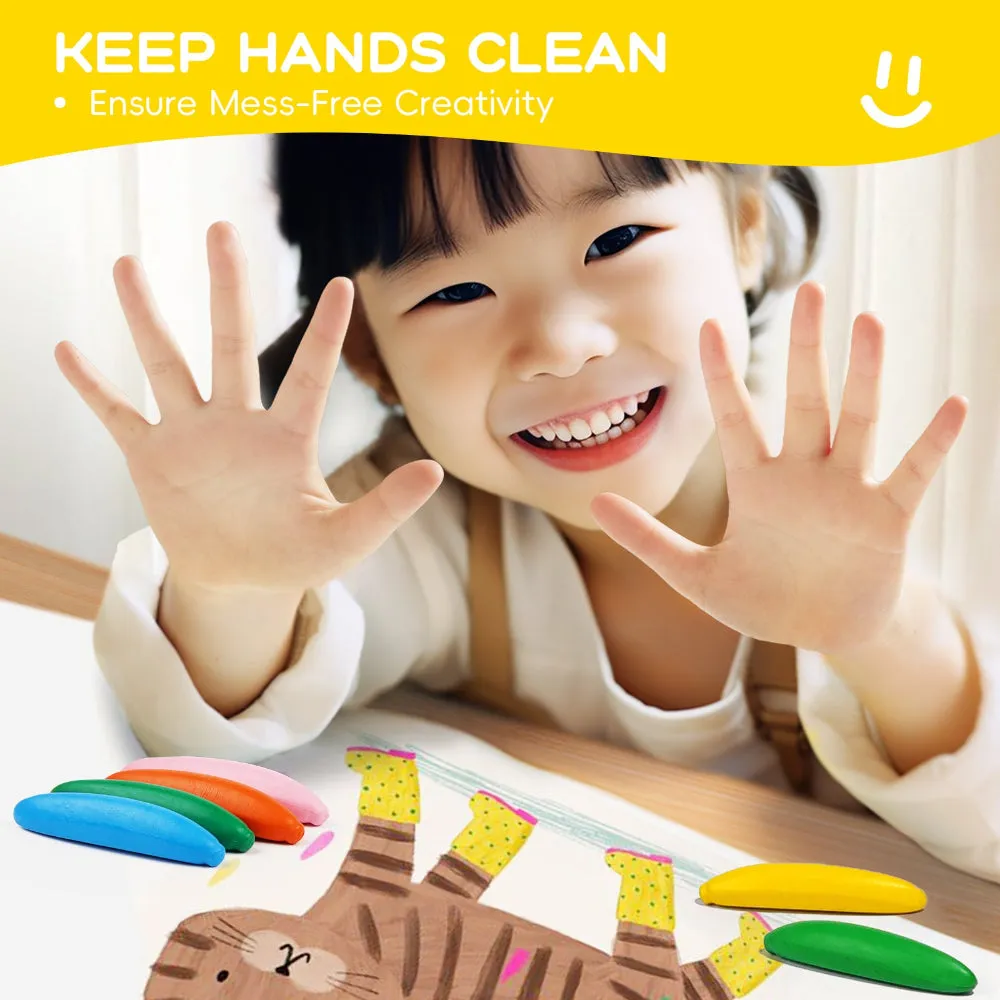 Jar Melo Mess Free Banana Crayon-12 Colors