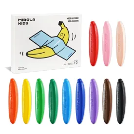 Jar Melo Mess Free Banana Crayon-12 Colors