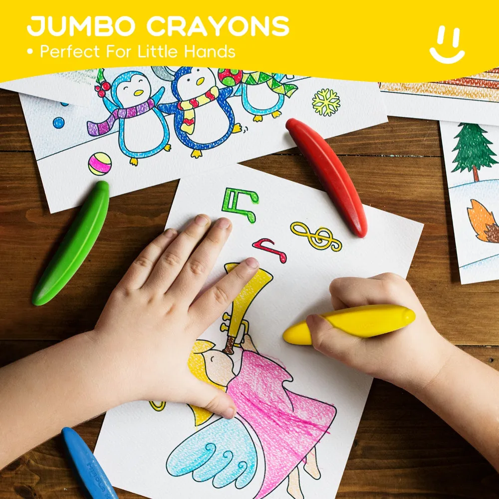 Jar Melo Mess Free Banana Crayon-12 Colors