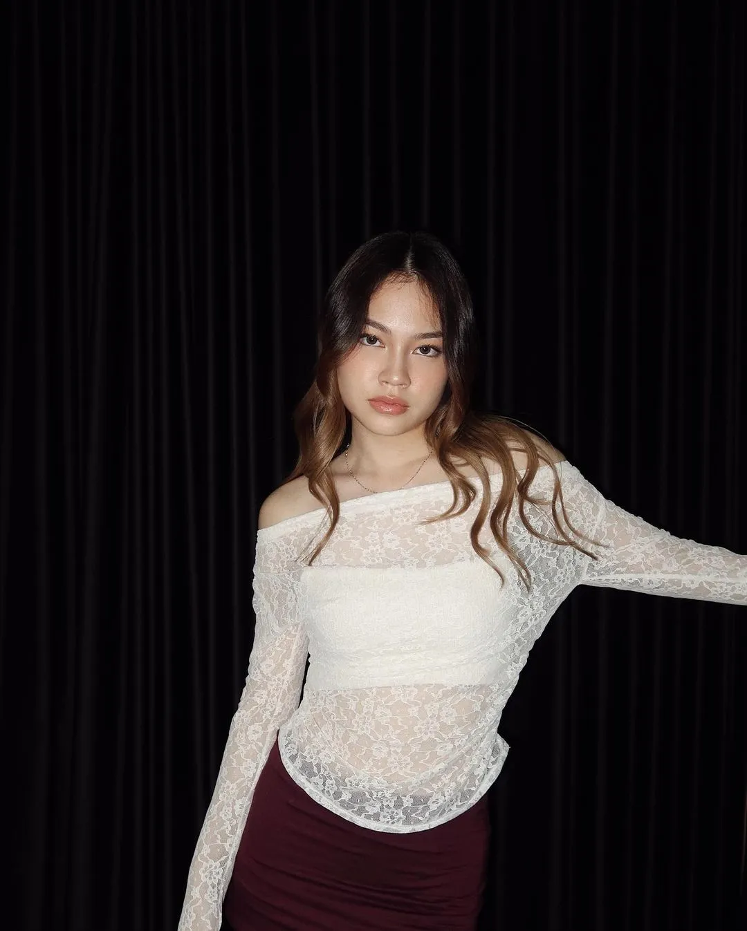 Lace Off Shoulder Top