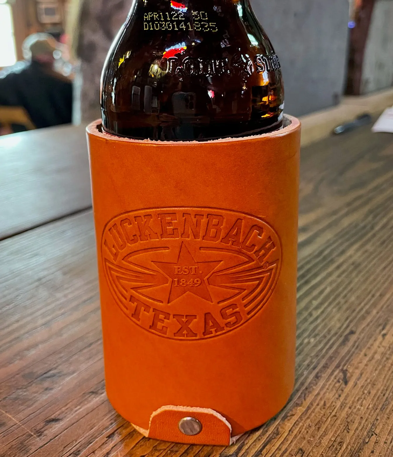 Leather Koozies (click for options and prices)