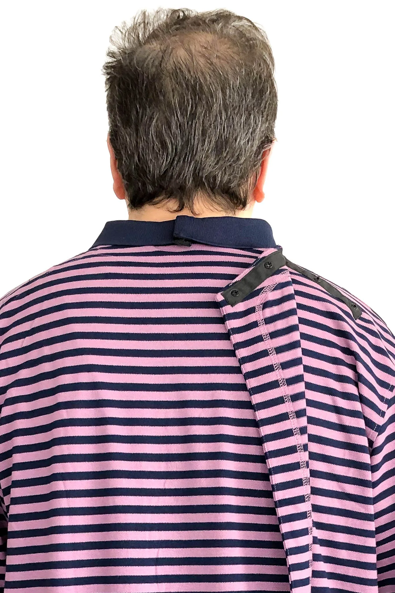 Long-Sleeved Adaptive Polo Shirt - Lucas | Blue