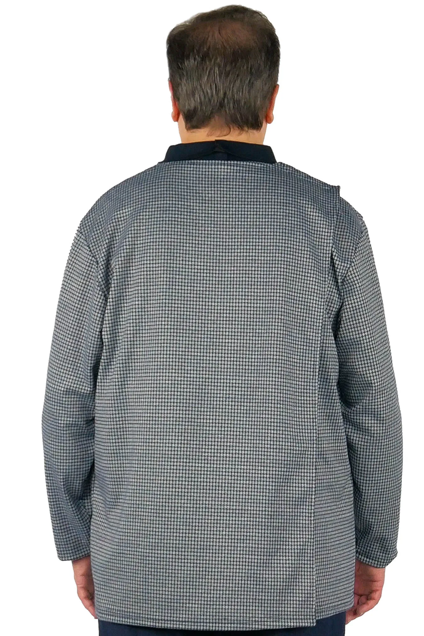 Long-Sleeved Adaptive Polo Shirt - Thomas | Navy