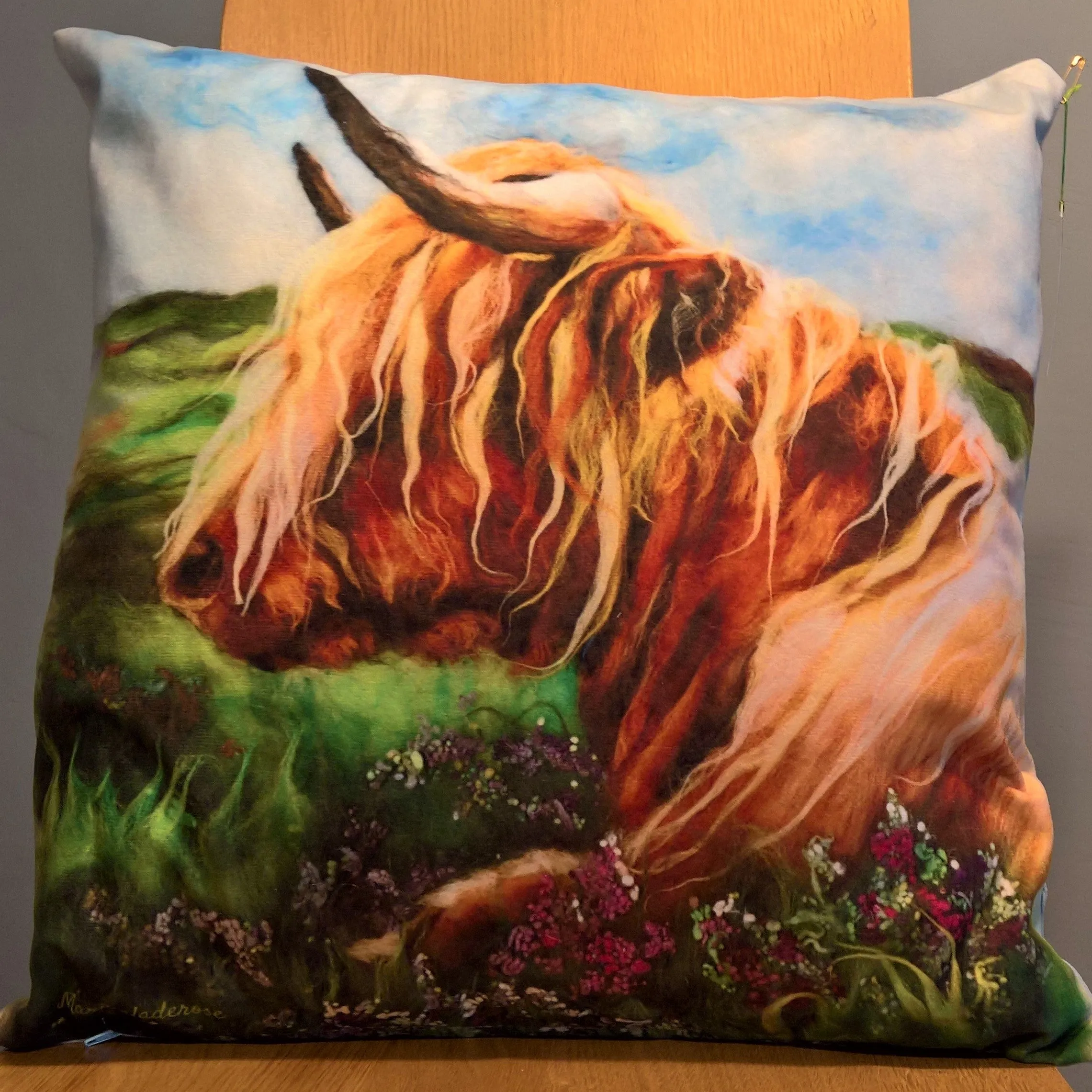 Marmalade Rose cushion