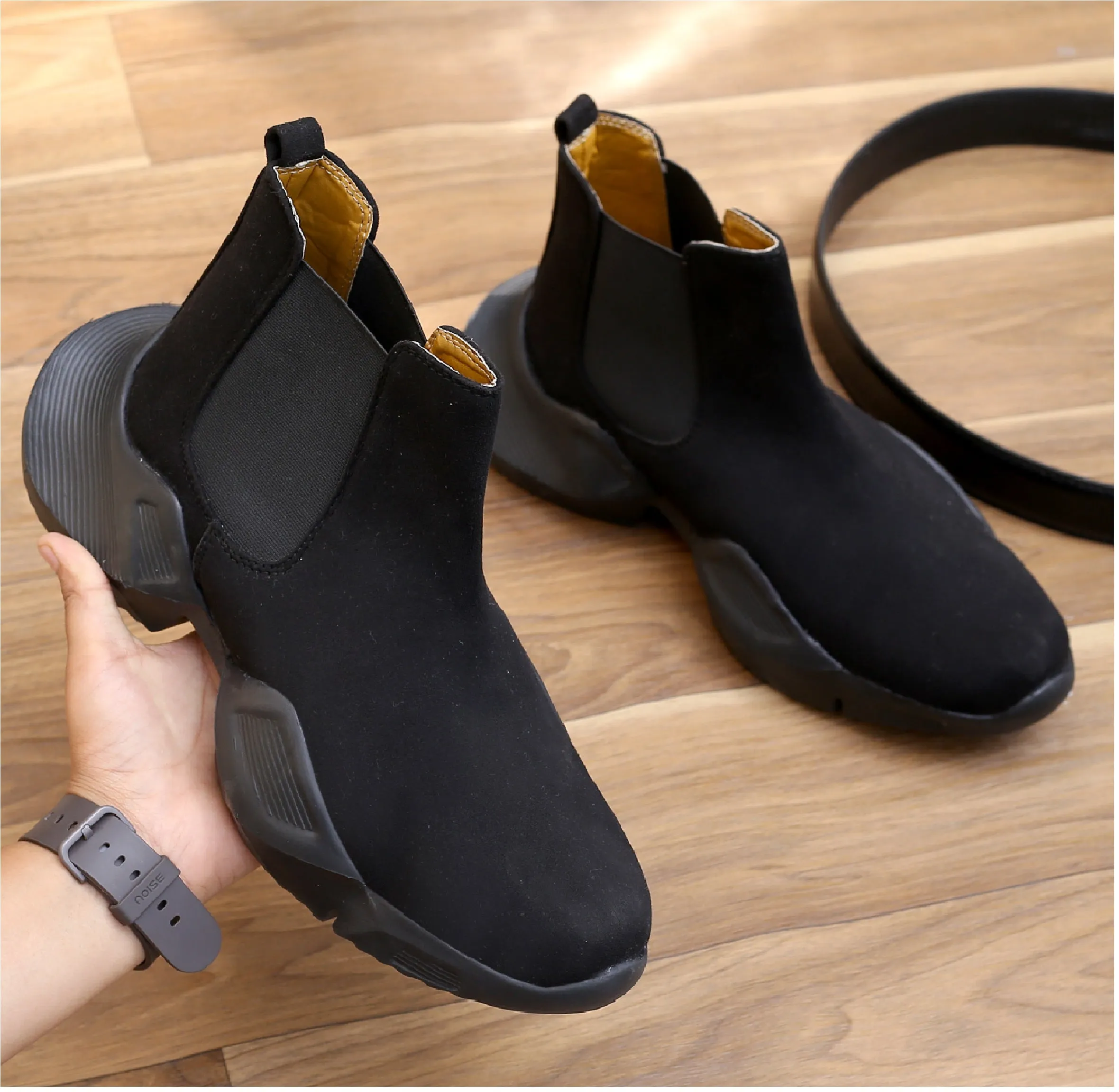 Men's Comfortable Suede Slip-on Boots