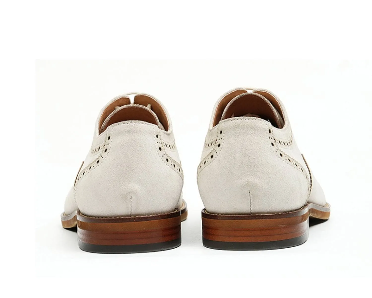 Men's Leather Brogue Oxford Shoes Vintage Style for Casual Wear