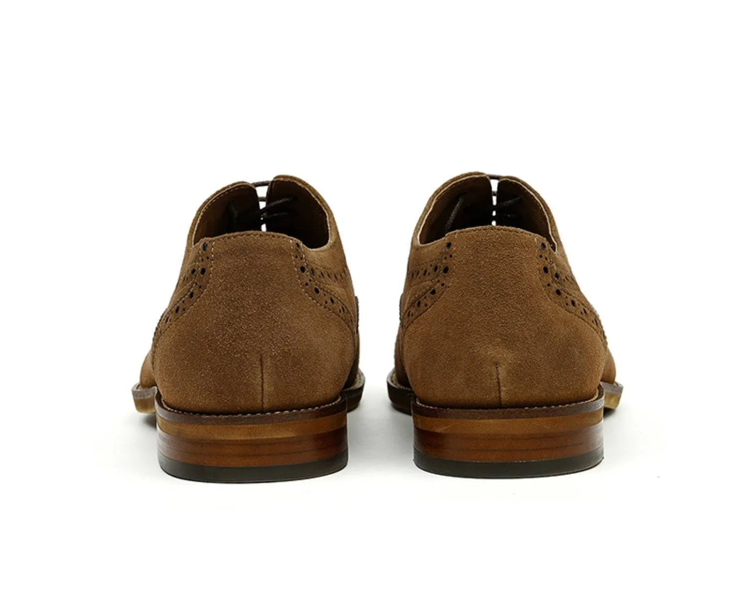 Men's Leather Brogue Oxford Shoes Vintage Style for Casual Wear