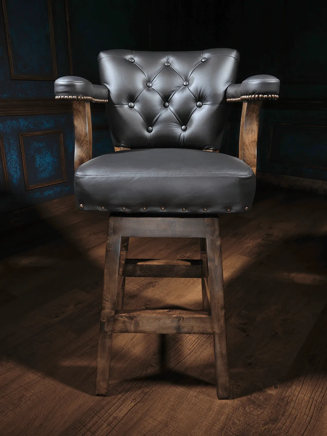 Midnight Cowboy Chisum Western Bar Stool