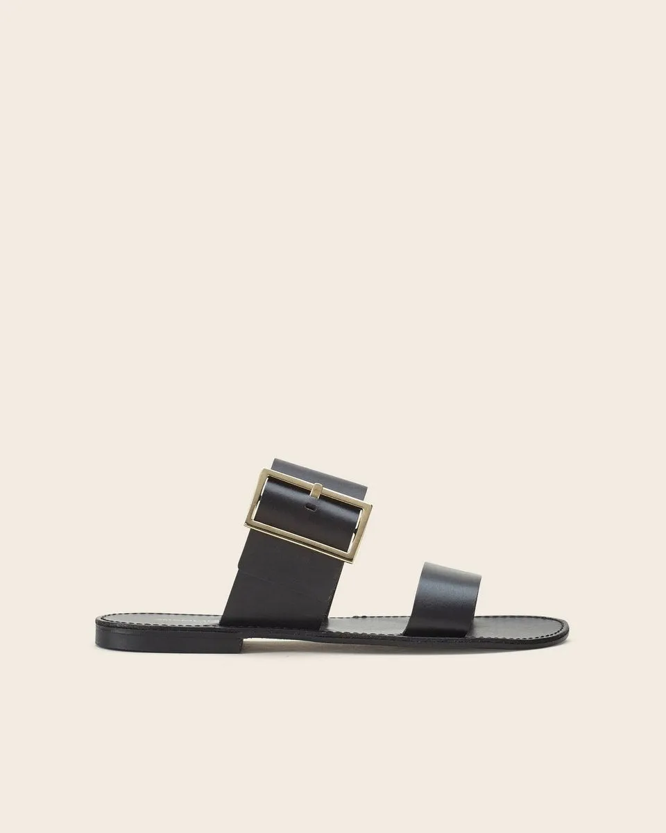 Mules En Cuir Tuana - Noir