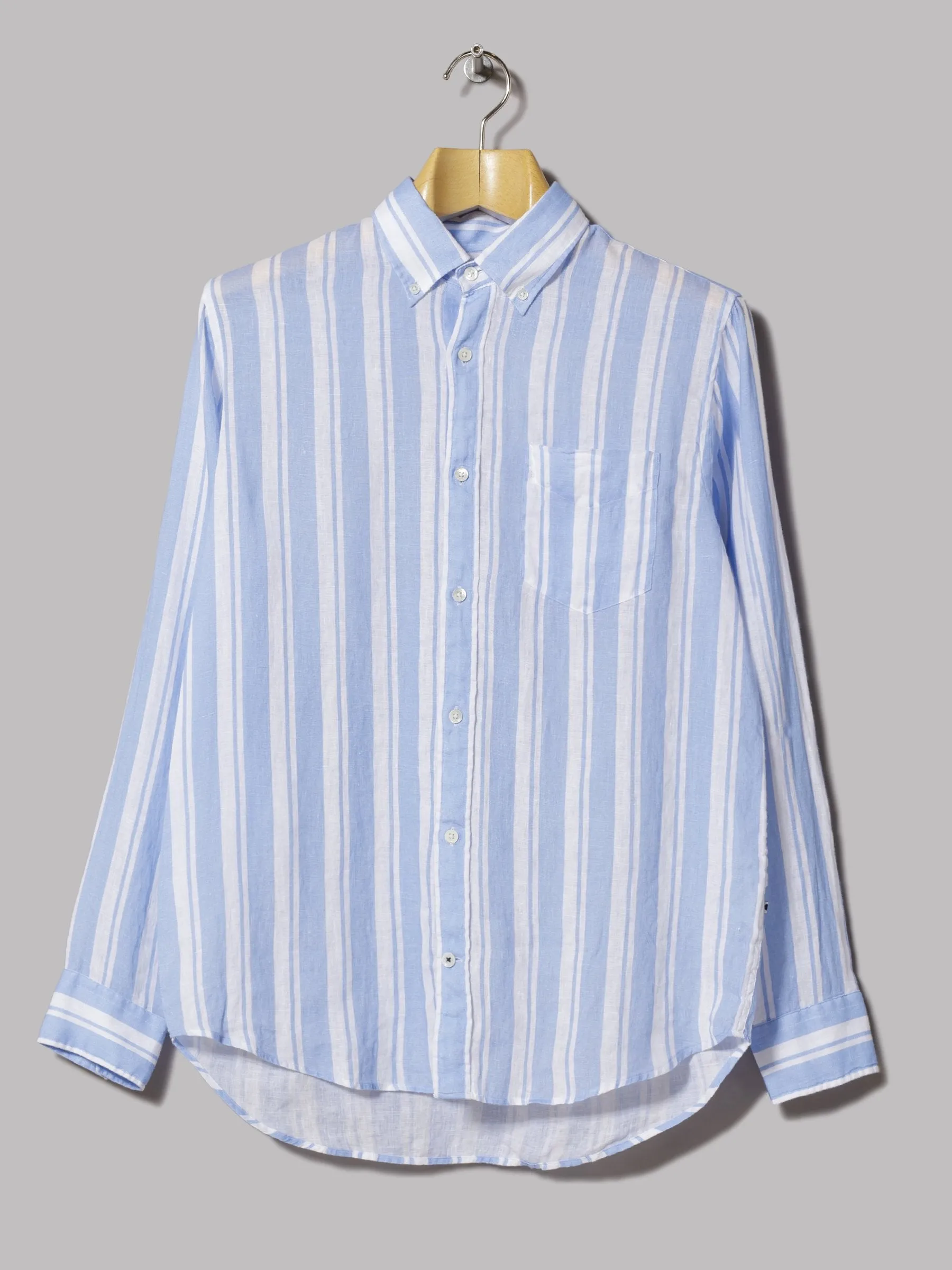 NN07 Levon BD Shirt (Blue Stripe)