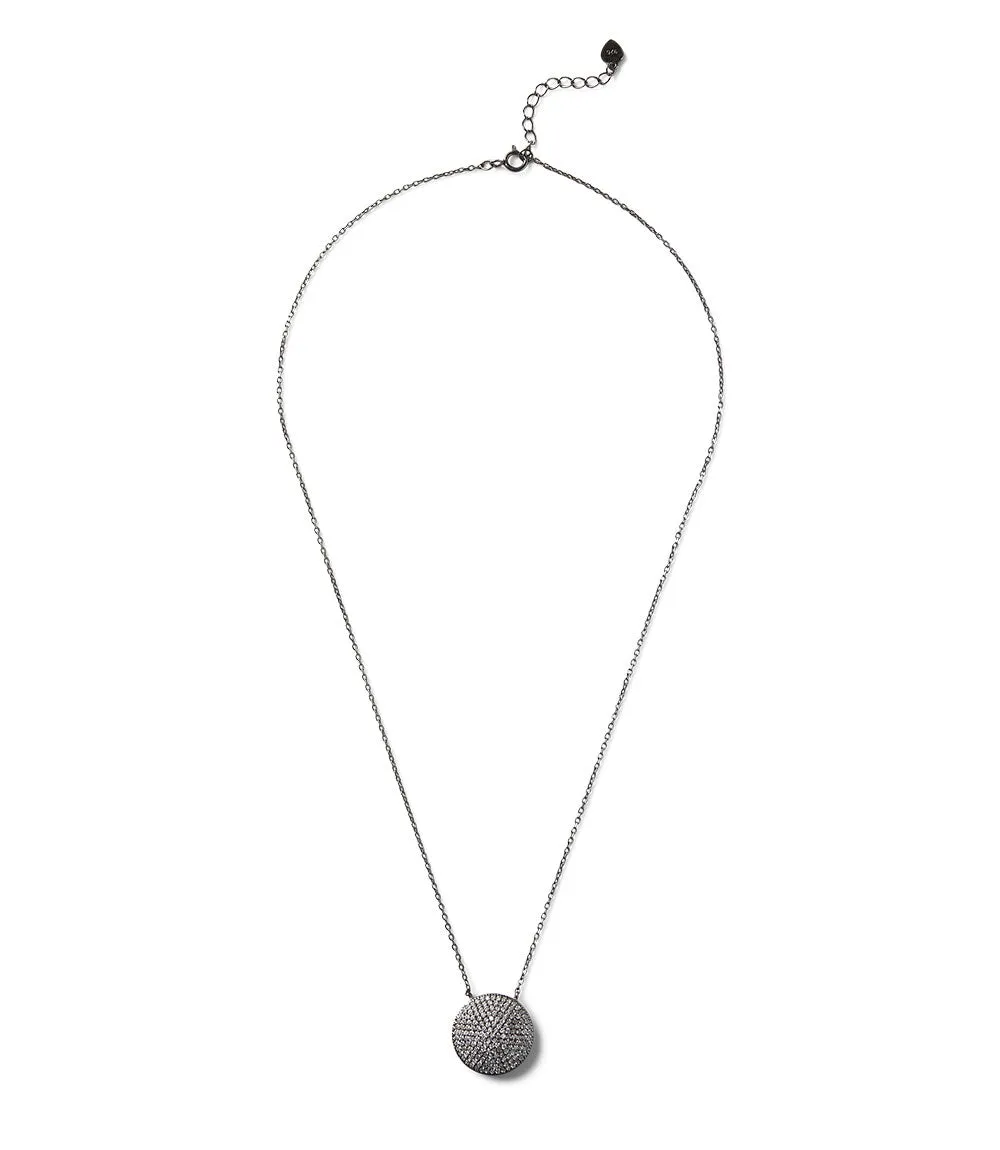 Pavé Disk Necklace
