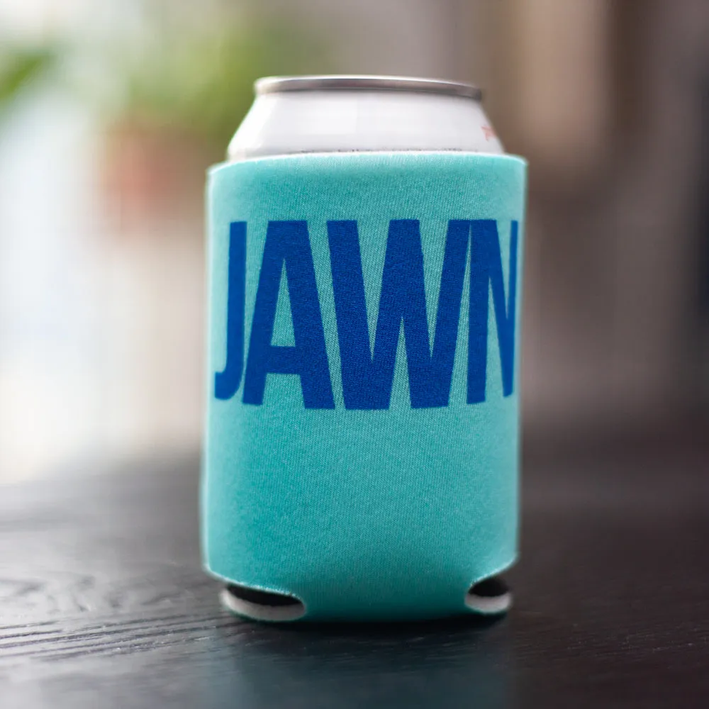 Philadelphia can coolie, JAWN drink holder, bachelor party favor, insulated koozie for Philly tailgating