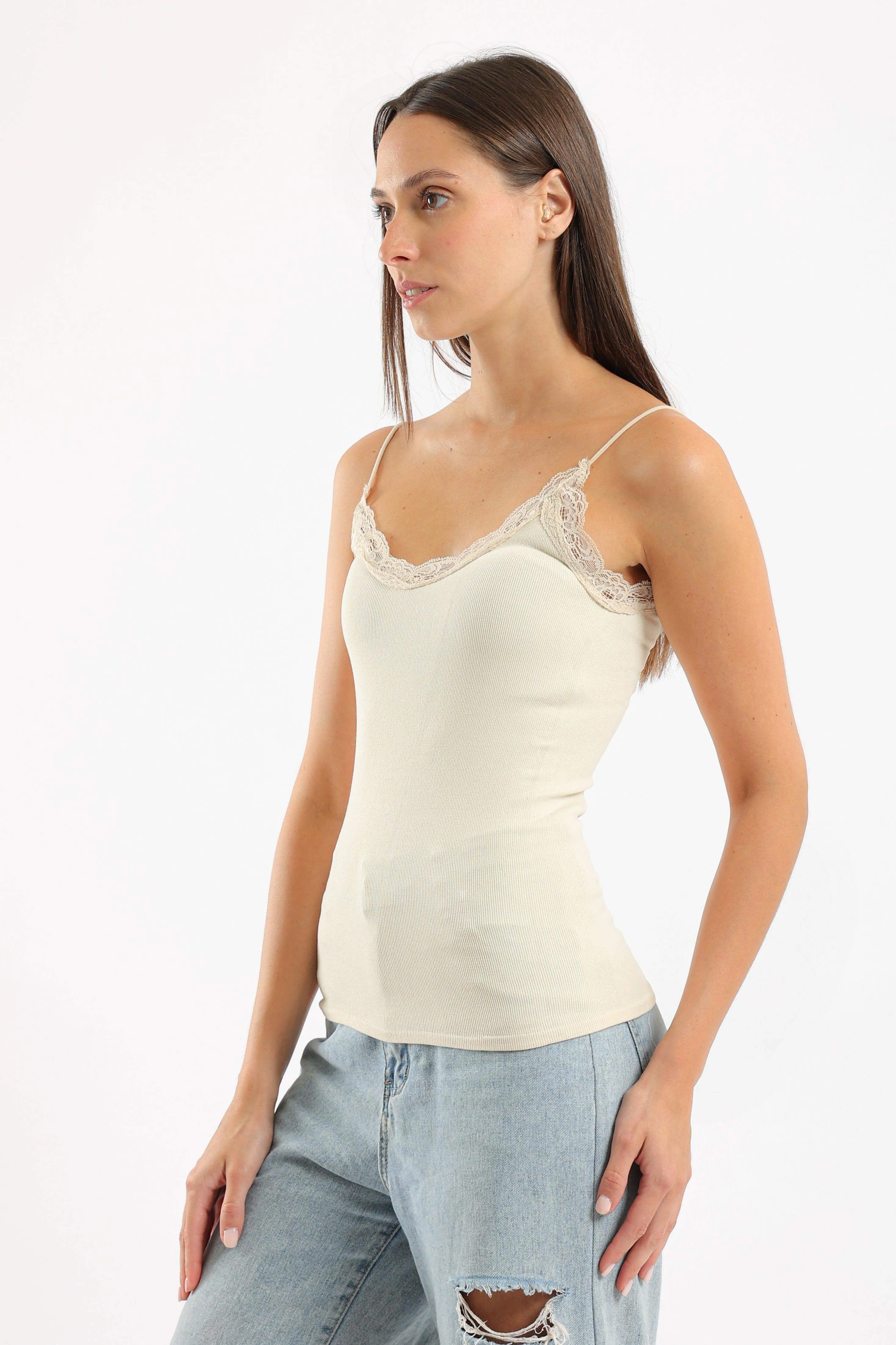 Plunge Round Neck Top