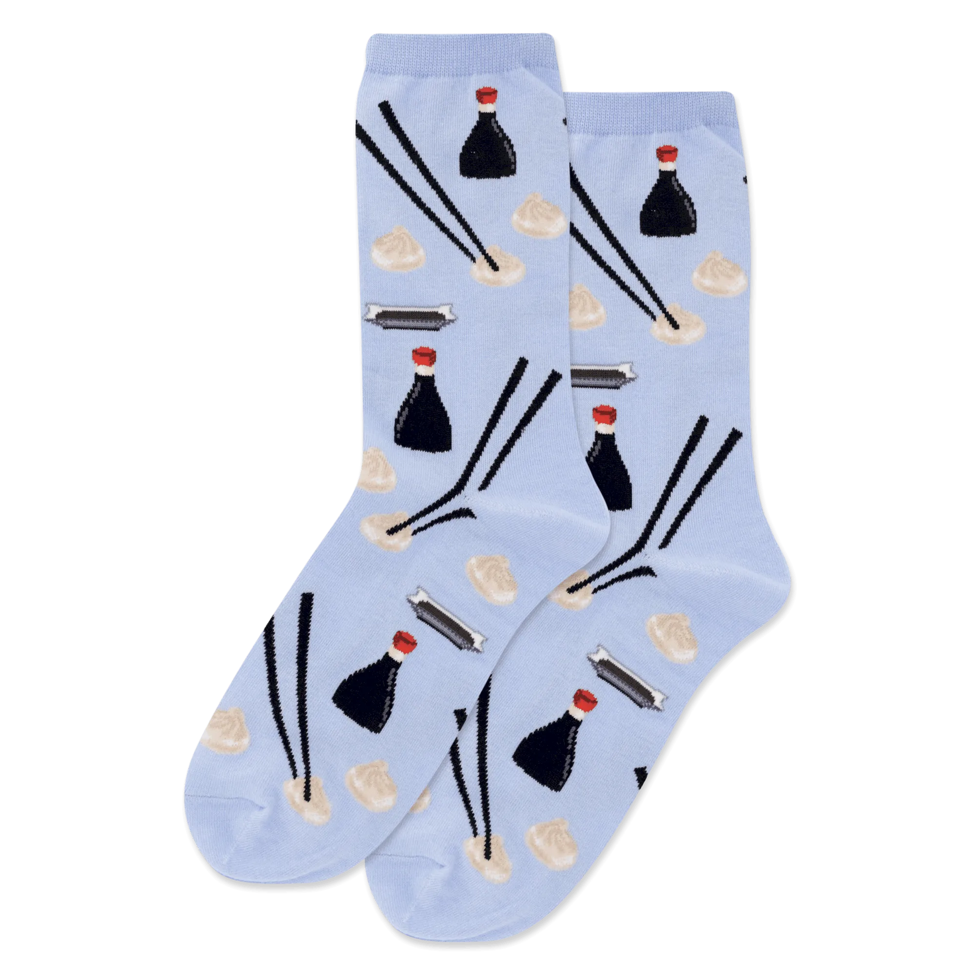 "Dumplings" Cotton Crew Socks by Hot Sox