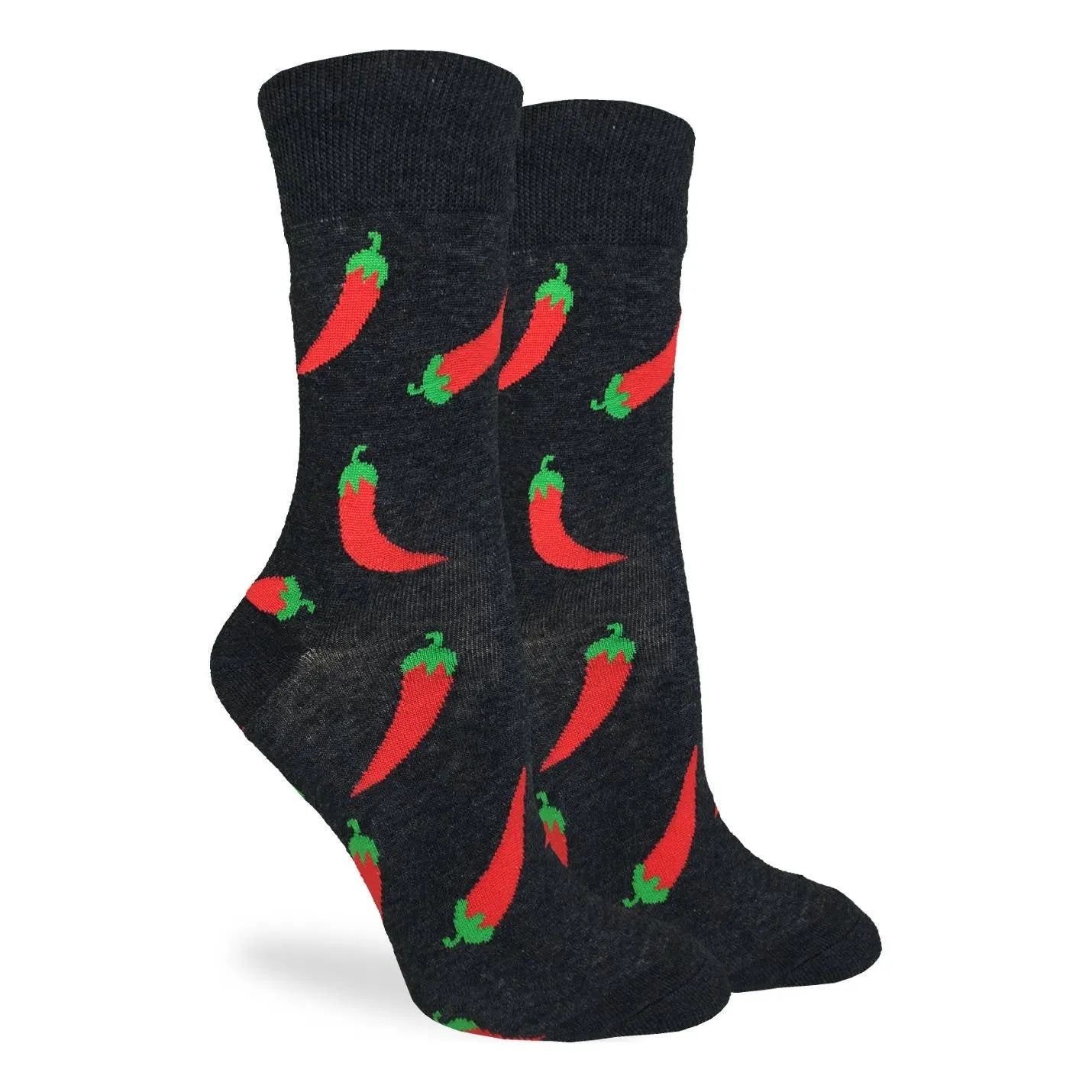 "Hot Peppers" Crew Socks by Good Luck Sock