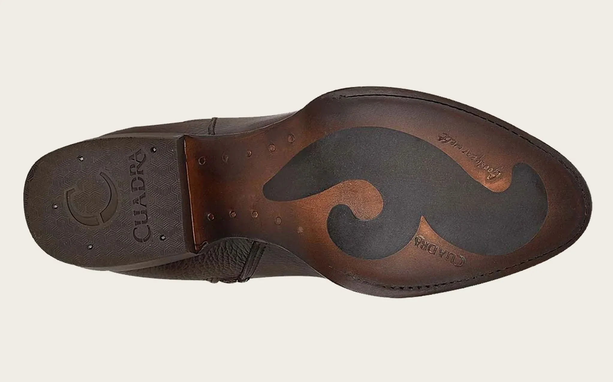 Honey-Colored Contrast Riding-Style Boot